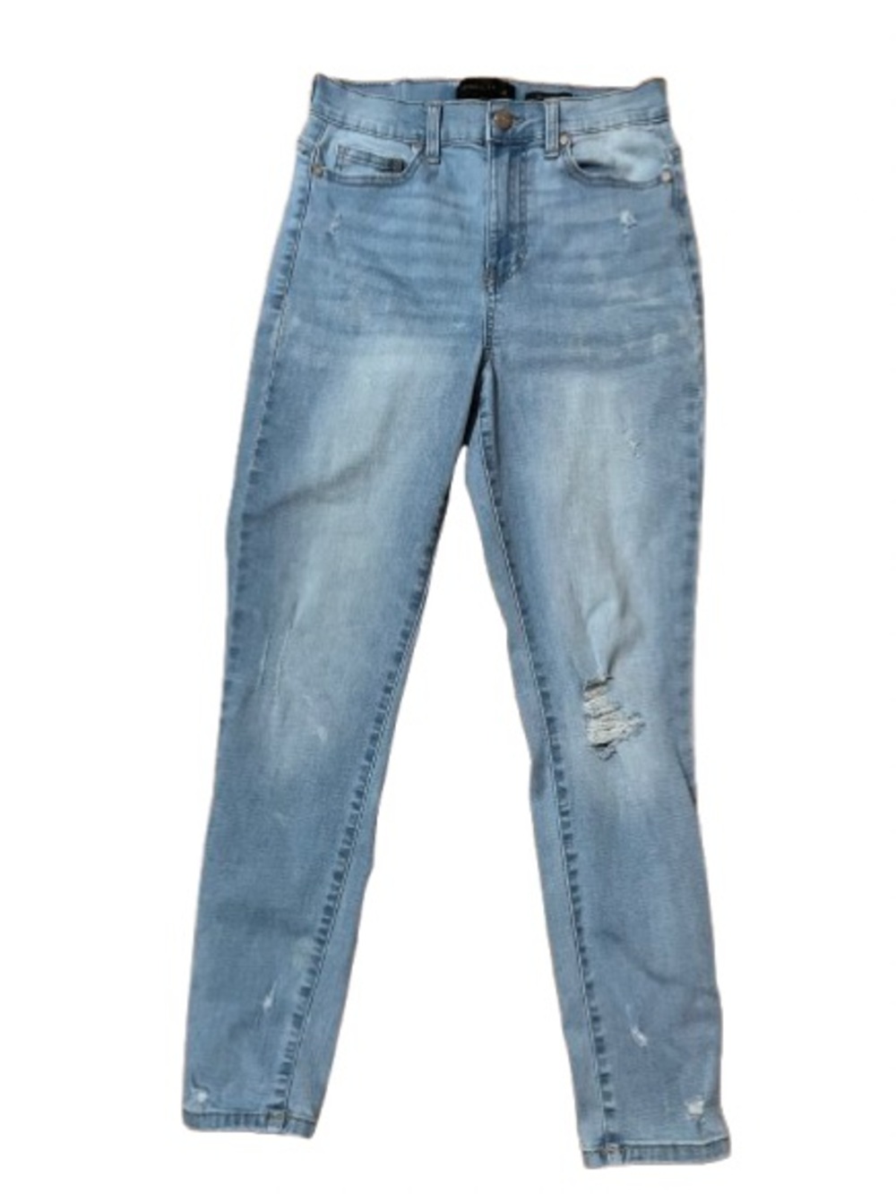 Kendall & Kylie The Kontour High Rise Blue Distressed Women’s Jeans Size 28
